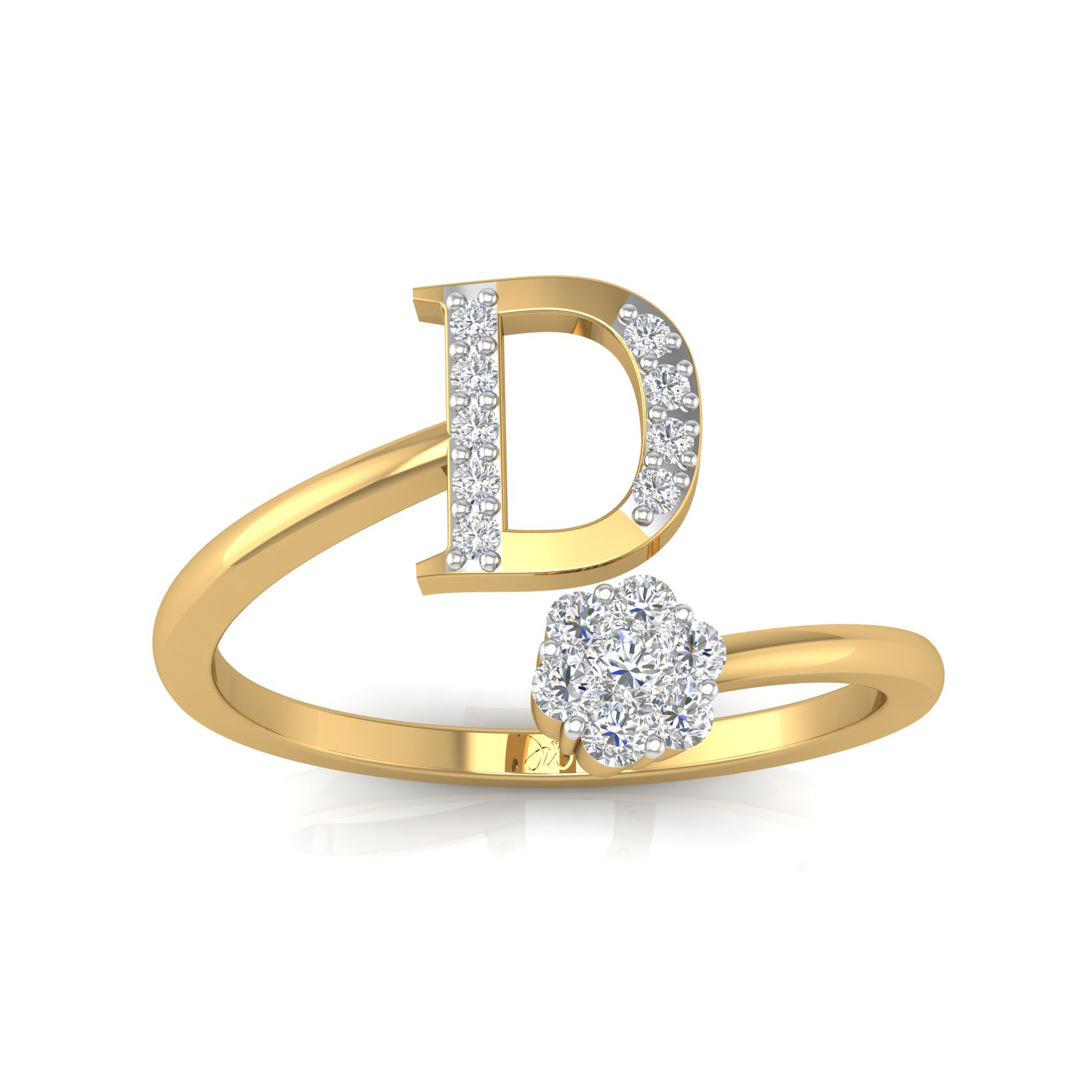 Haoze Initial Letter Ring D