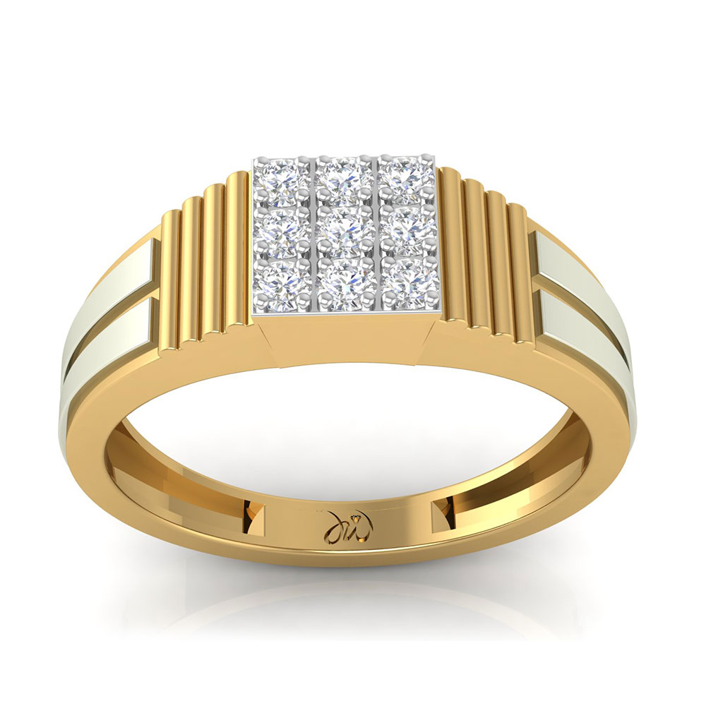 Diamond gents ring