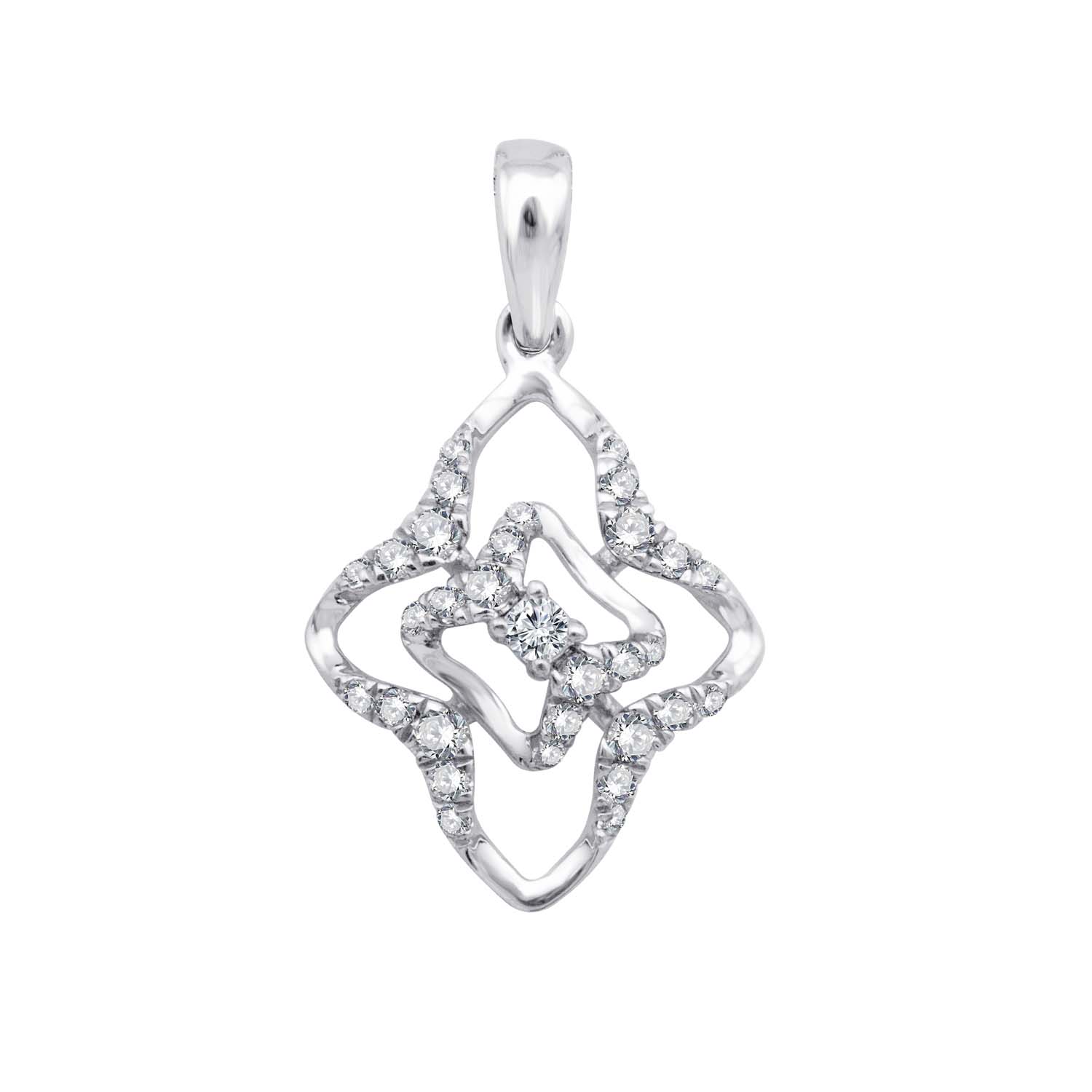 Platinum diamond locket